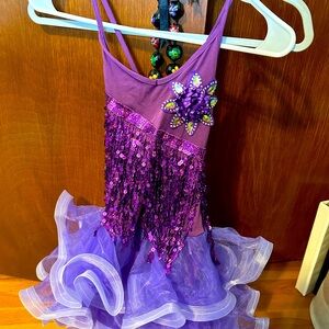 Purple dance dress